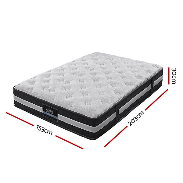 Giselle Bedding 30cm Mattress Pocket Spring Queen